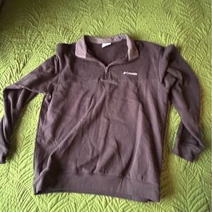 Columbia Gray Zip Up Sweater Soft Casual Design